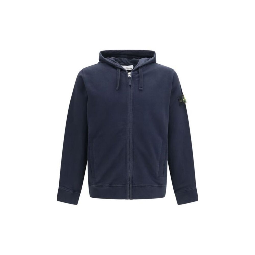 Stone Island Blue Cotton Men's Sweatshirt